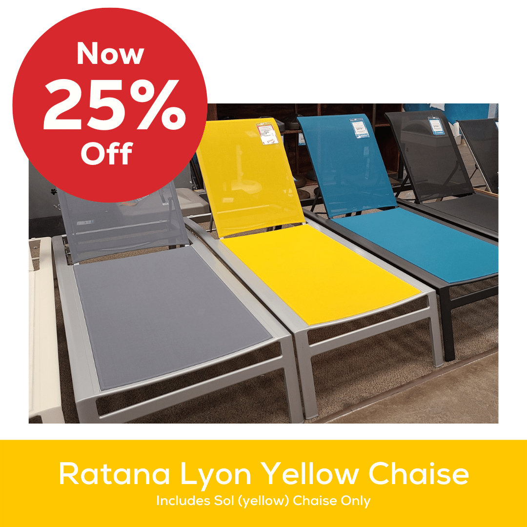 This Ratana Sol chaise is now on sale