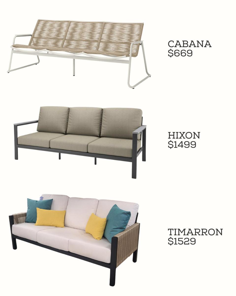 Patio sofas in a range of prices