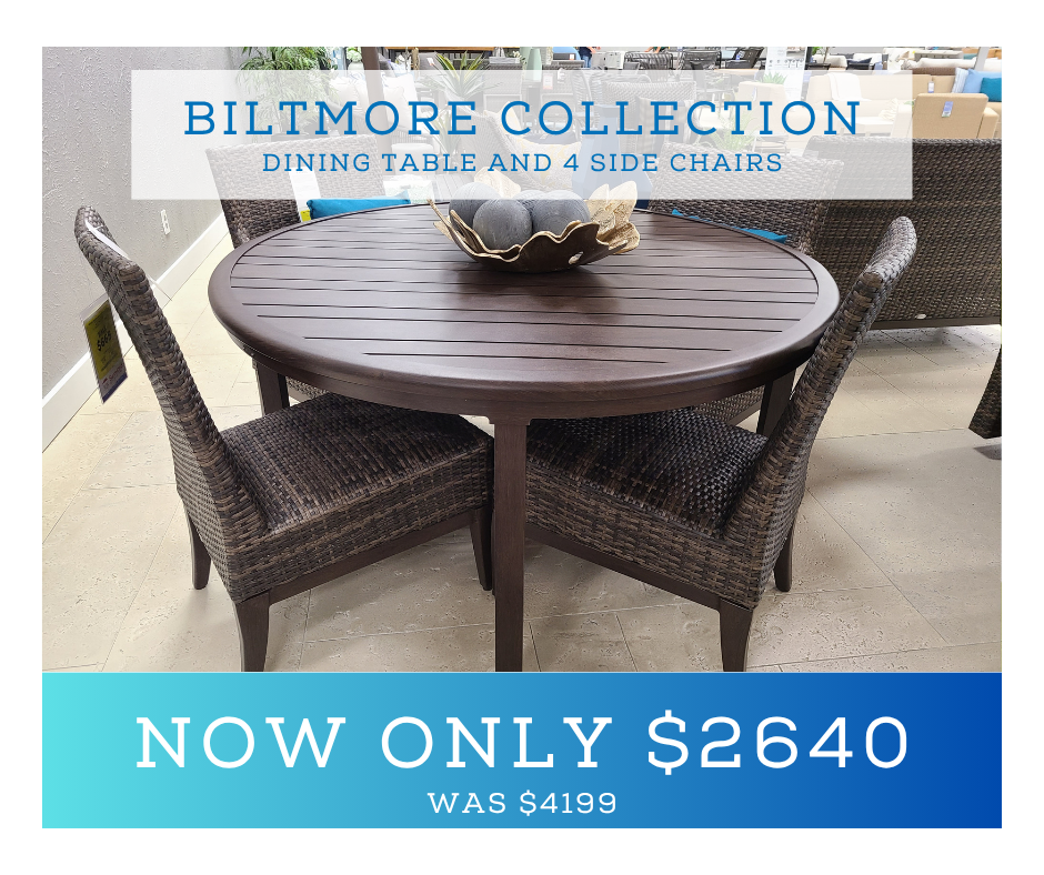 This Biltmore dining set is on sale