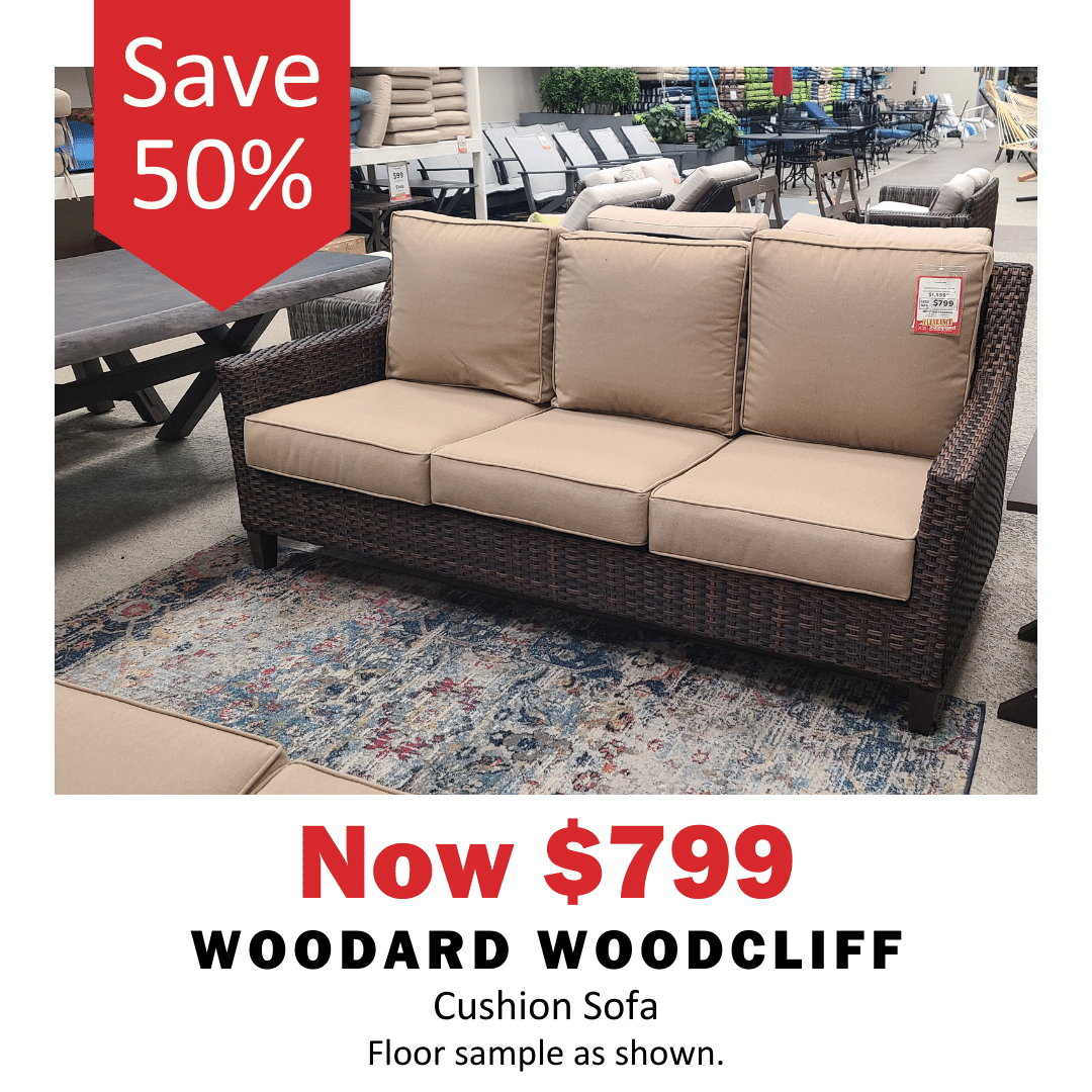Woodard Woodcliff Sofa now on sale