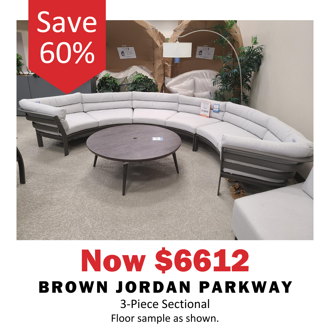 This Brown Jordan Parkway section is now on sale