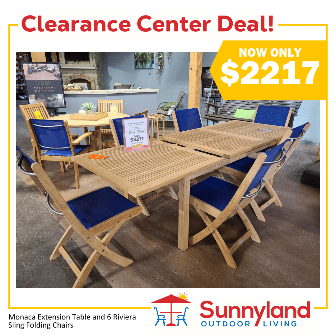This Teak Outdoor Dining Set Now on Sale