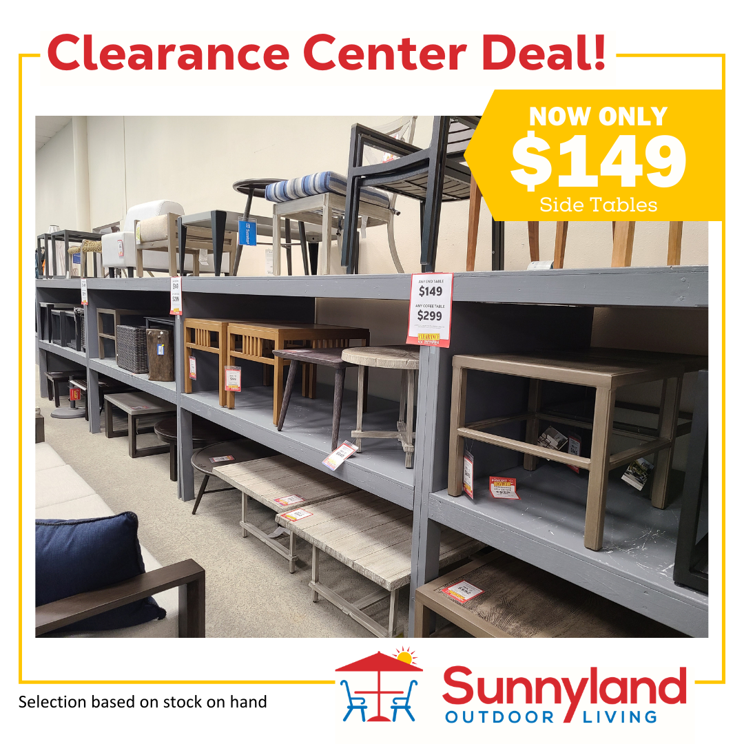 select patio tables on sale