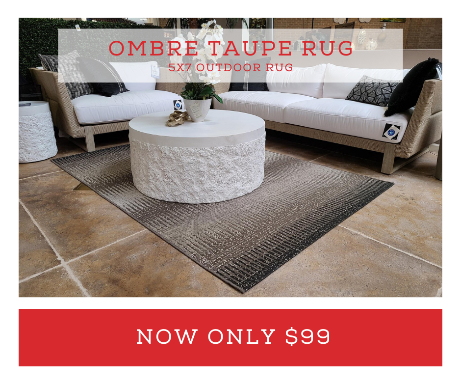 Treasure Garden Ombre Taupe Rug now on sale