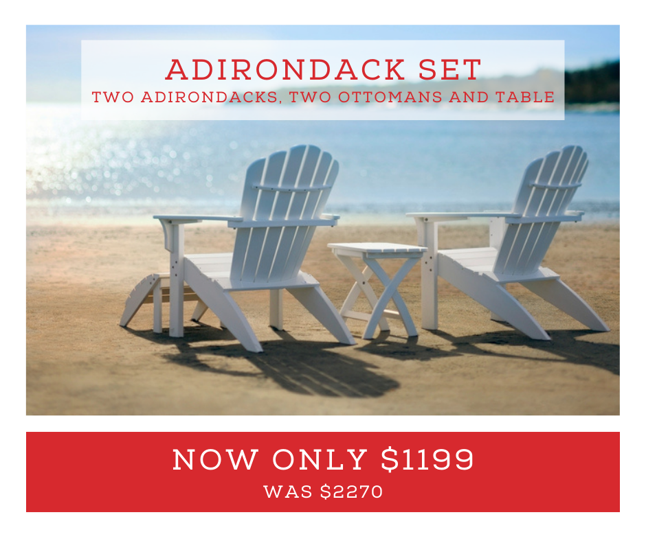 This Adirondack Collection is now on sale.