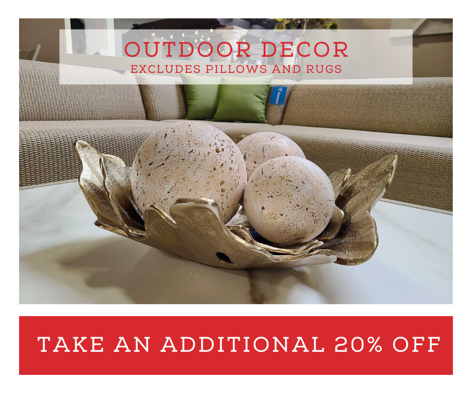 Save 20% on outdoor decor