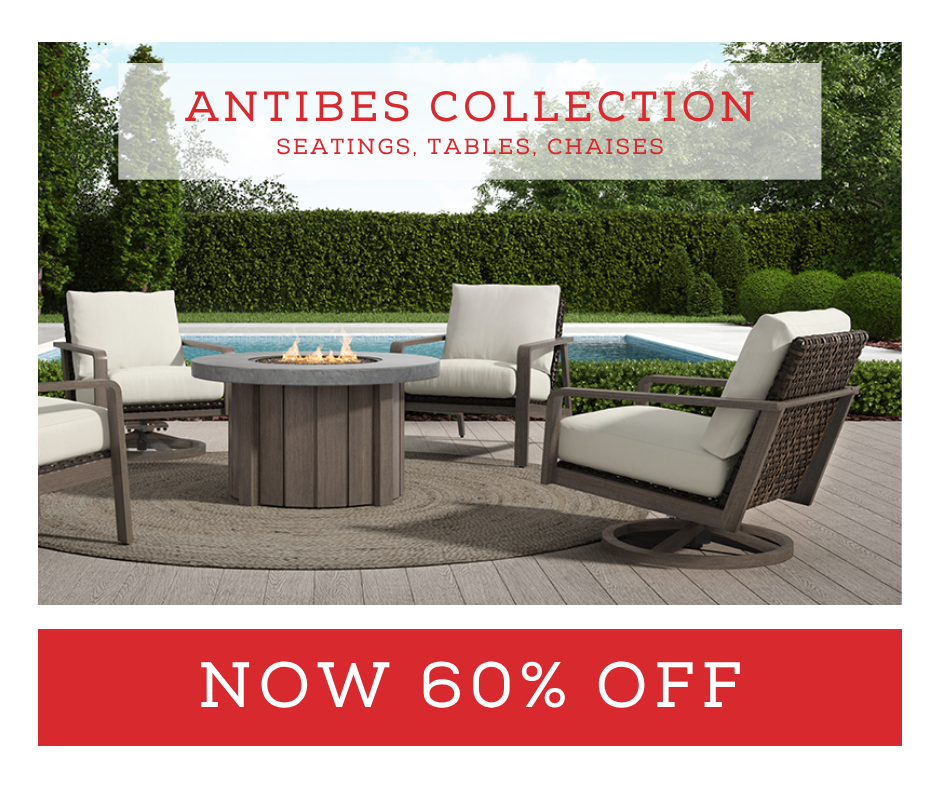 outdoor seating now 60% off