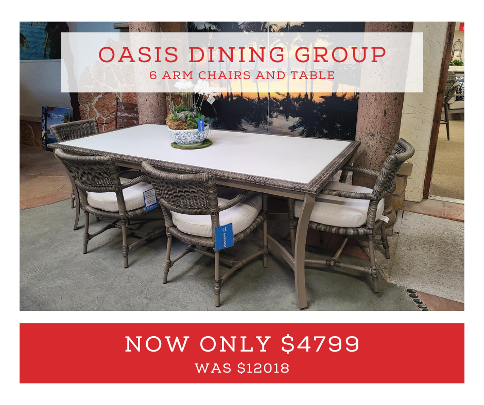 Oasis Outdoor Dining Table Set for Sale