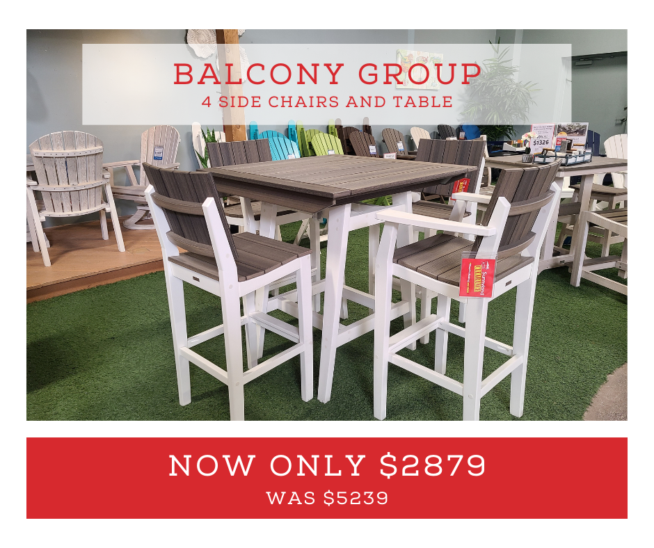 Outdoor Bar Height Table Set on Sale