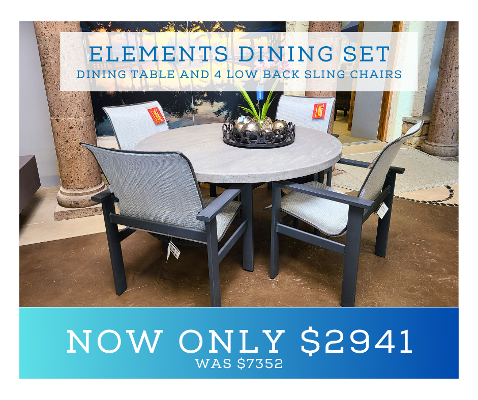 outdoor sling dining on sale