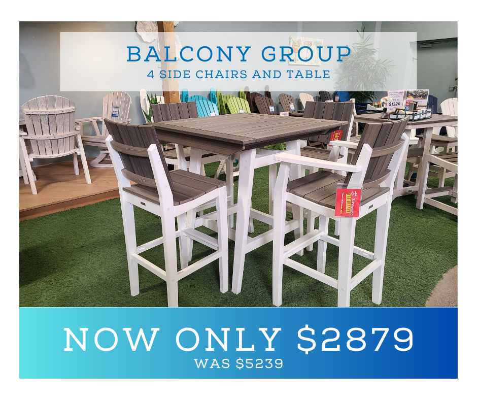 Outdoor Bar Height Table Set on Sale