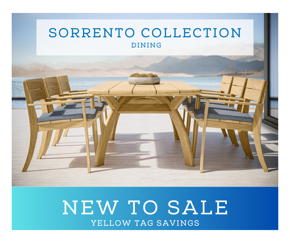 sorrento outdoor dining group now on sale
