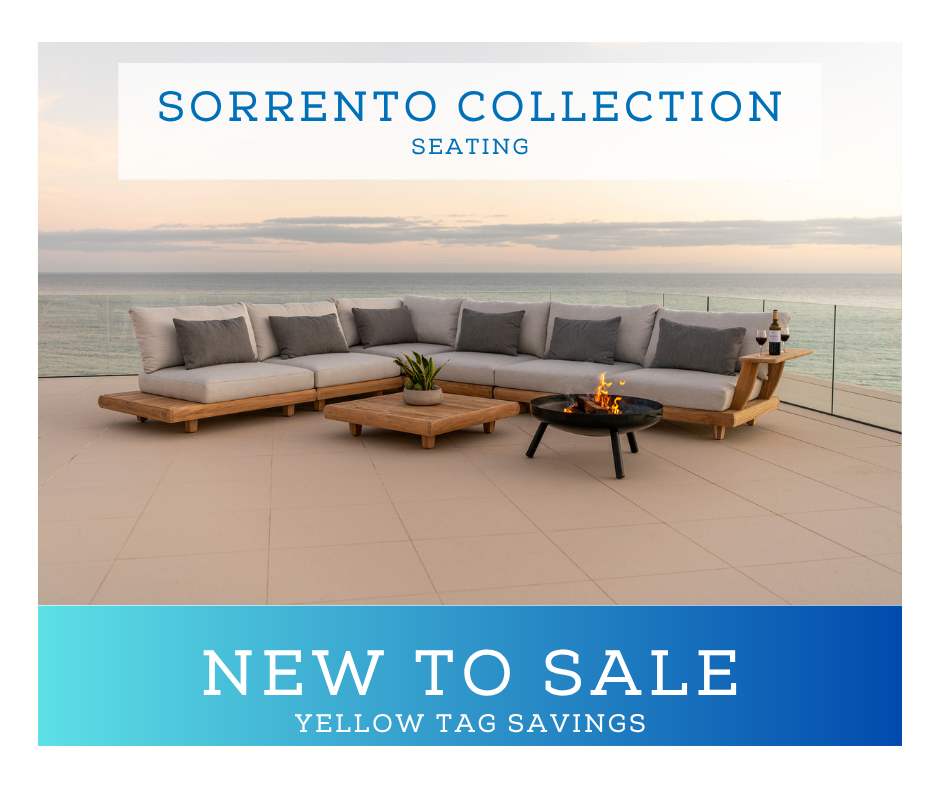 sorrento outdoor seating group now on sale
