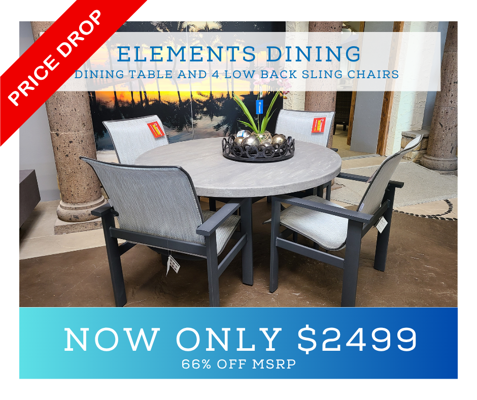 outdoor sling dining on sale