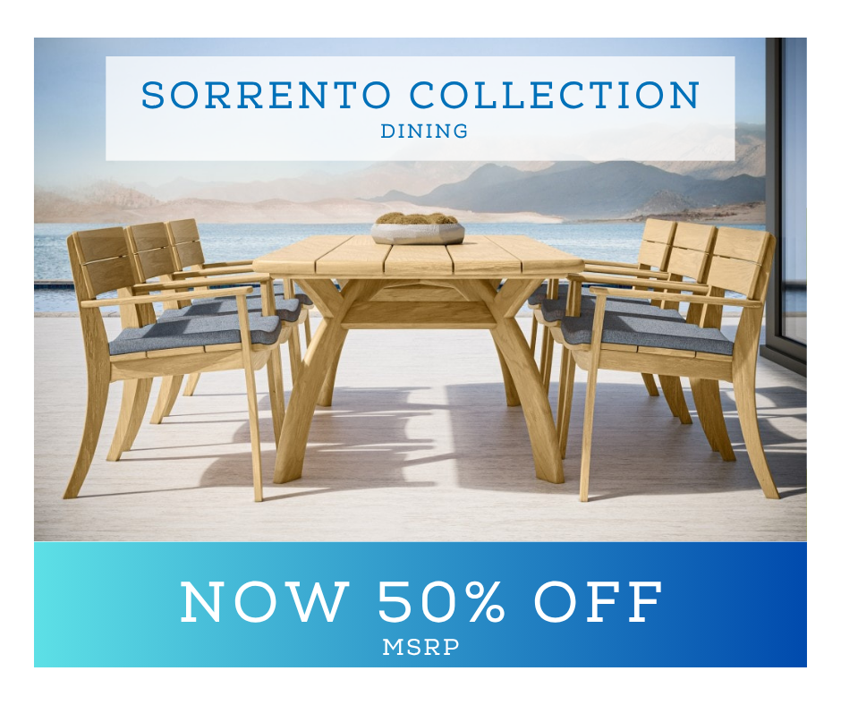 sorrento outdoor dining group now on sale