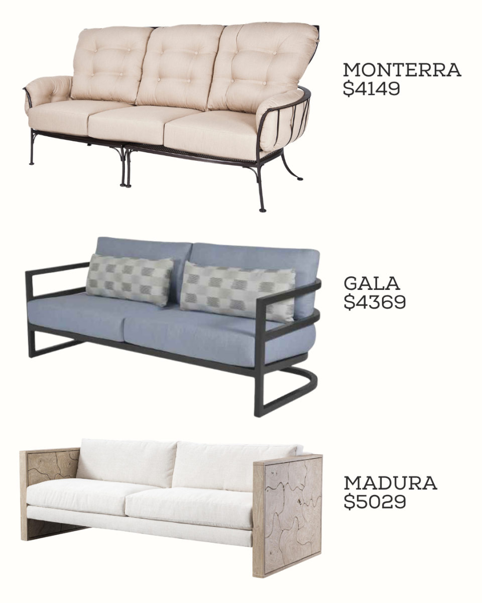 Patio sofas in a range of prices