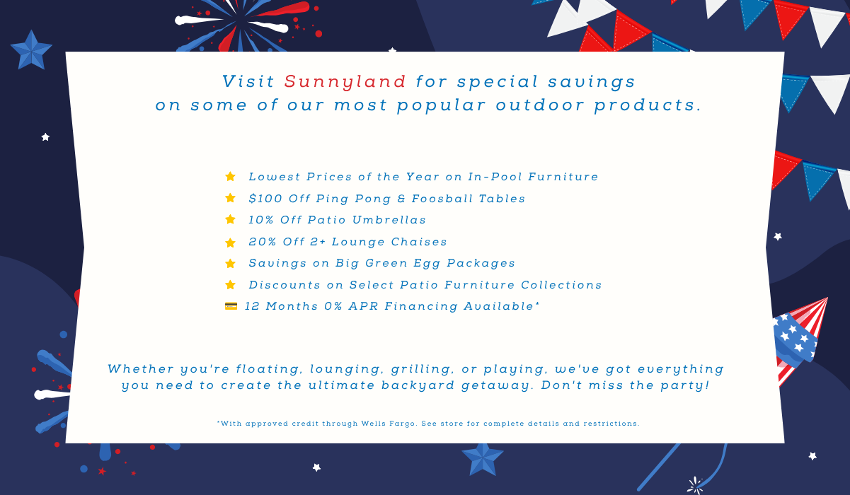 Sunnyland Pool Party Sale