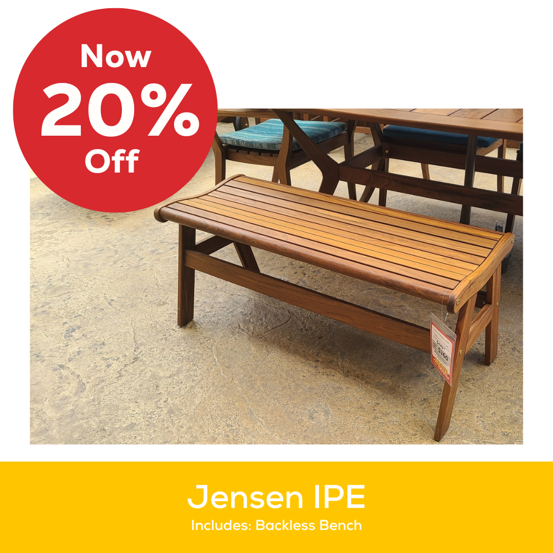 Jensen backless bench now on sale