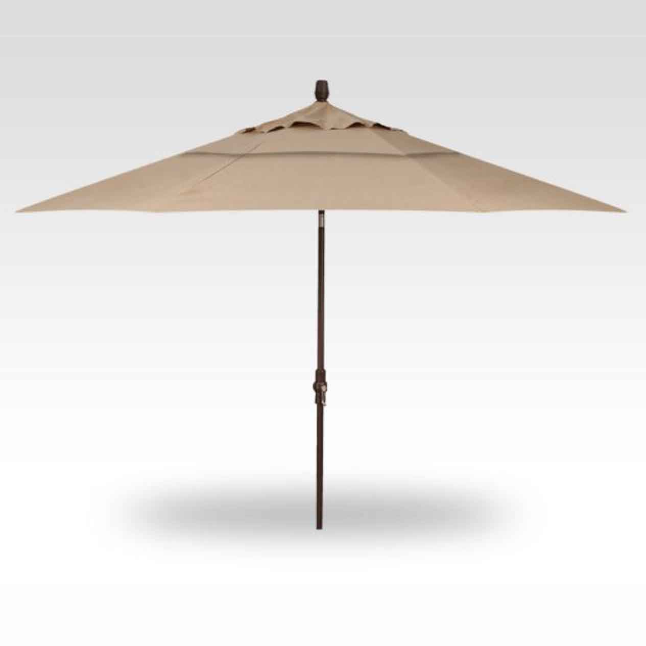 11' Collar Tilt Market Umbrella - Heather Beige