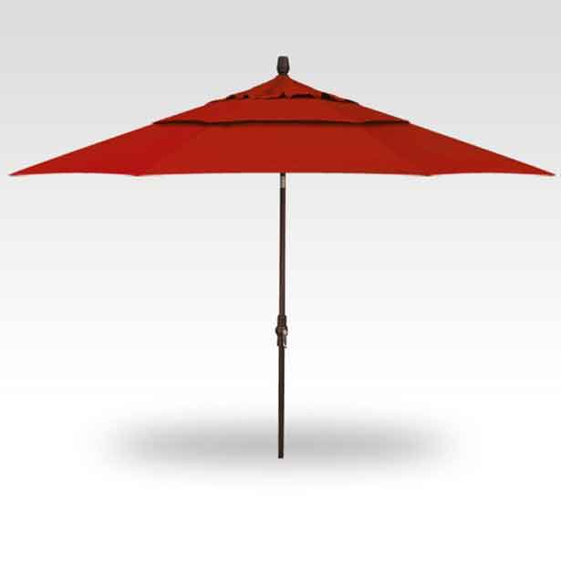 11' Collar Tilt Market Umbrella - Jockey Red