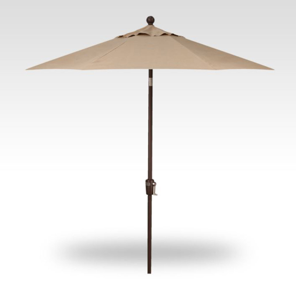 7.5' Push Button Tilt Market Umbrella - Heather Beige