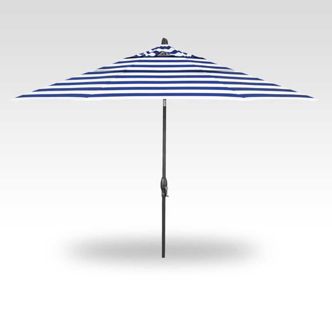 9' Auto Tilt Market Umbrella - Kinzie Royal Stripe