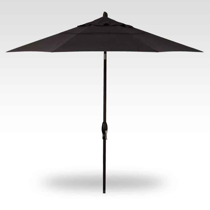 9' Auto Tilt Market Umbrella - Black