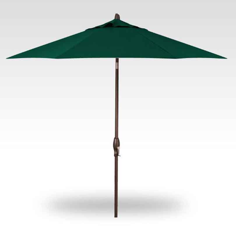 9' Auto Tilt Market Umbrella - Forrest Green