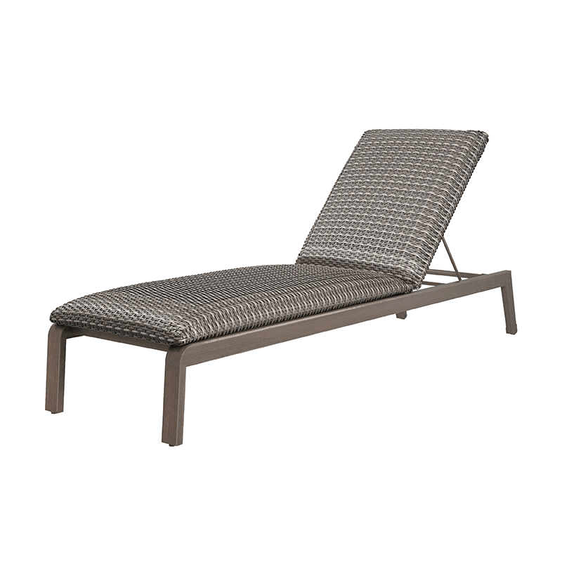 Canton Woven Padded Adjustable Chaise - Hickory