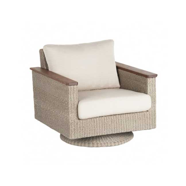 Coral Cushion Swivel Club Chair