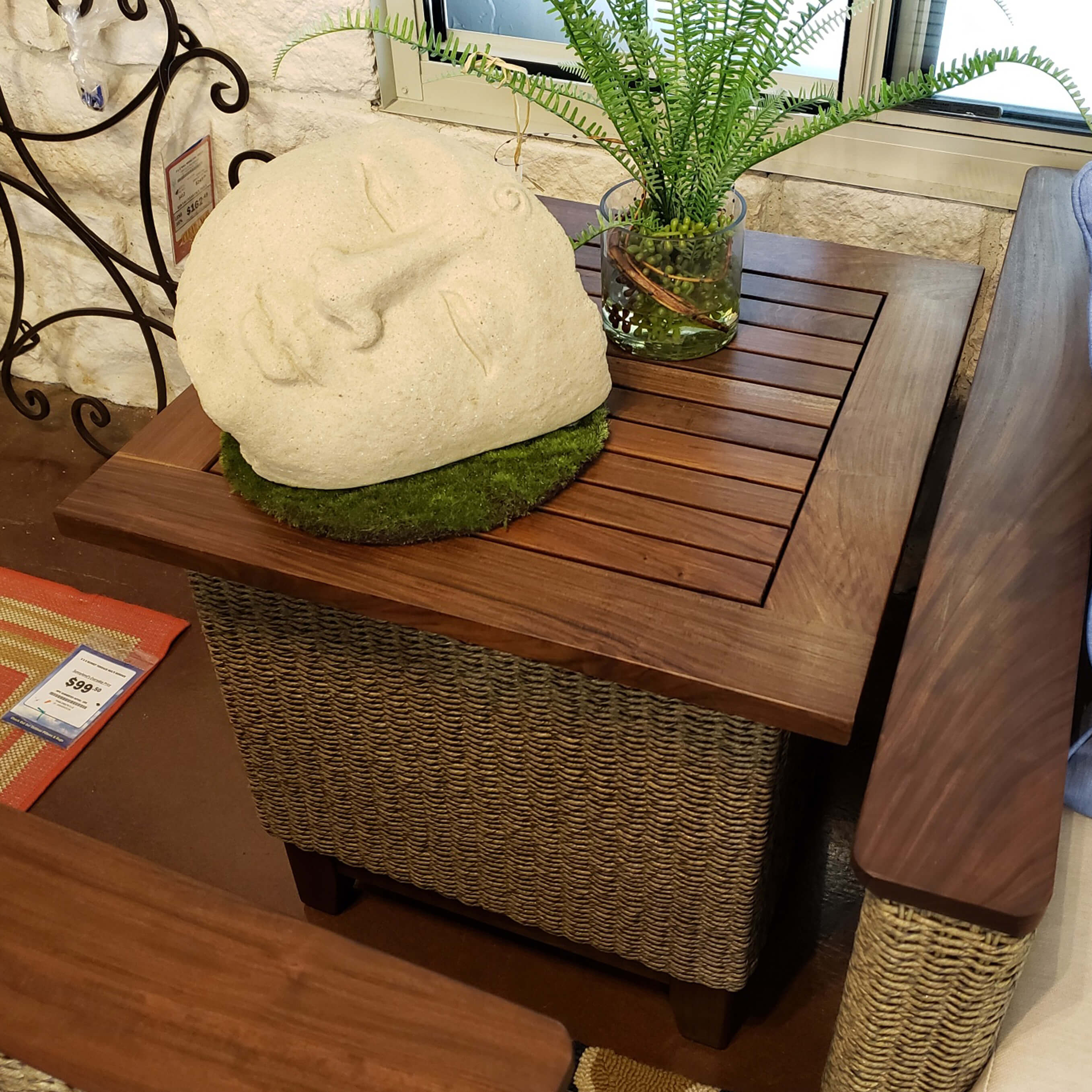 Jensen Leisure Coral IPE Woven Side Table Outdoor Furniture Sunnyland