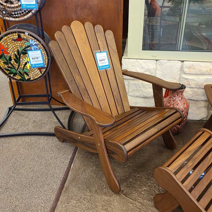 Jensen Leisure IPE Adirondack Chair Outdoor Furniture 