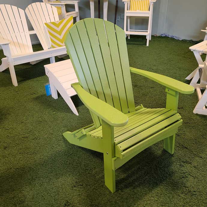 Kiwi Green Folding Adirondack Chair
