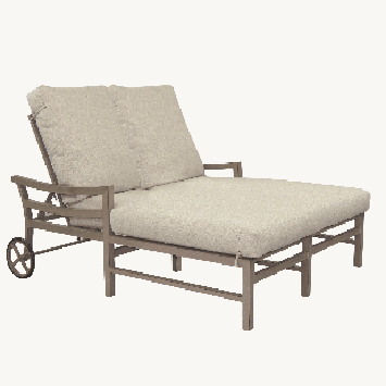 Roma Double Adjustable Chaise Lounge - Savoy Fawn