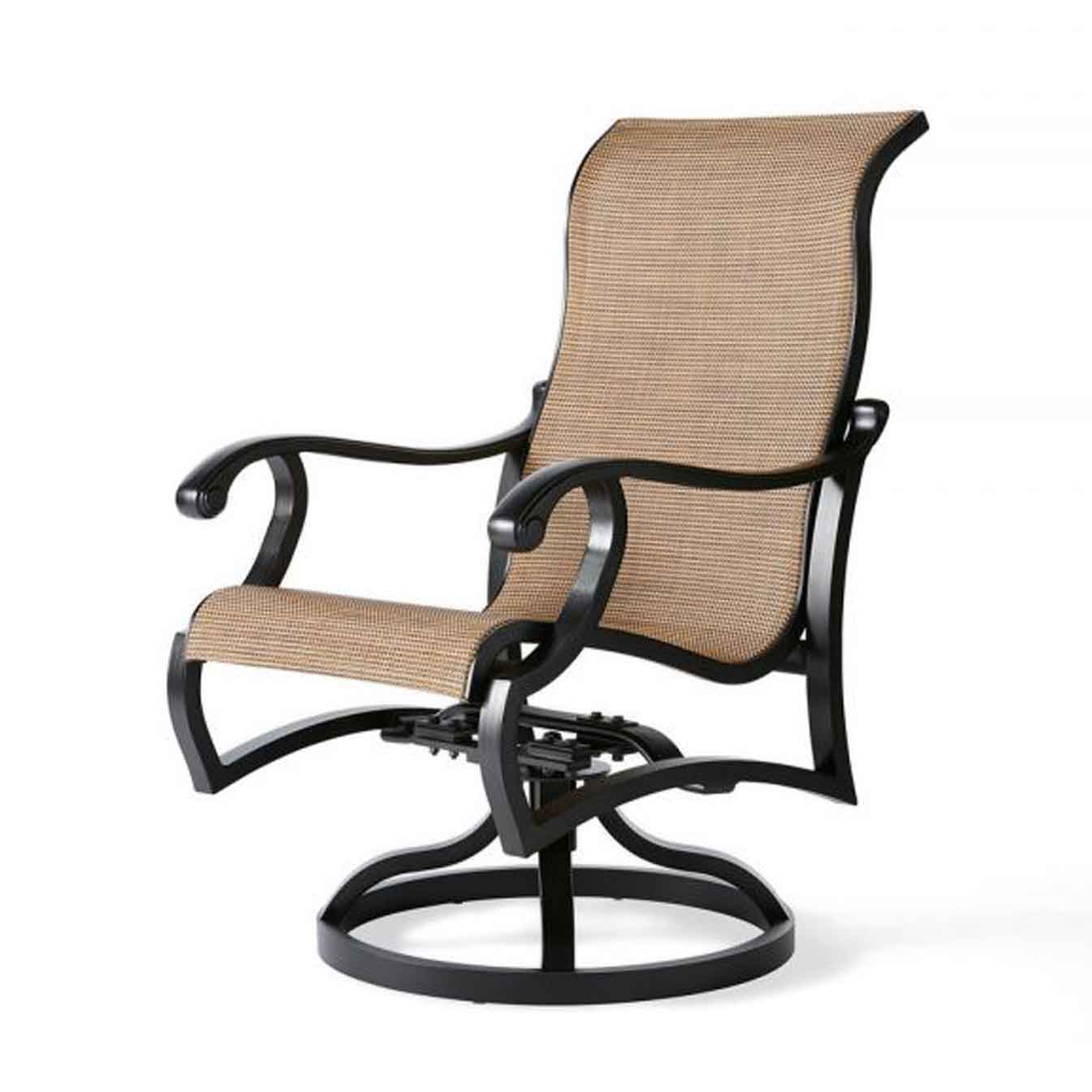 Volare Sling Swivel Dining Chair