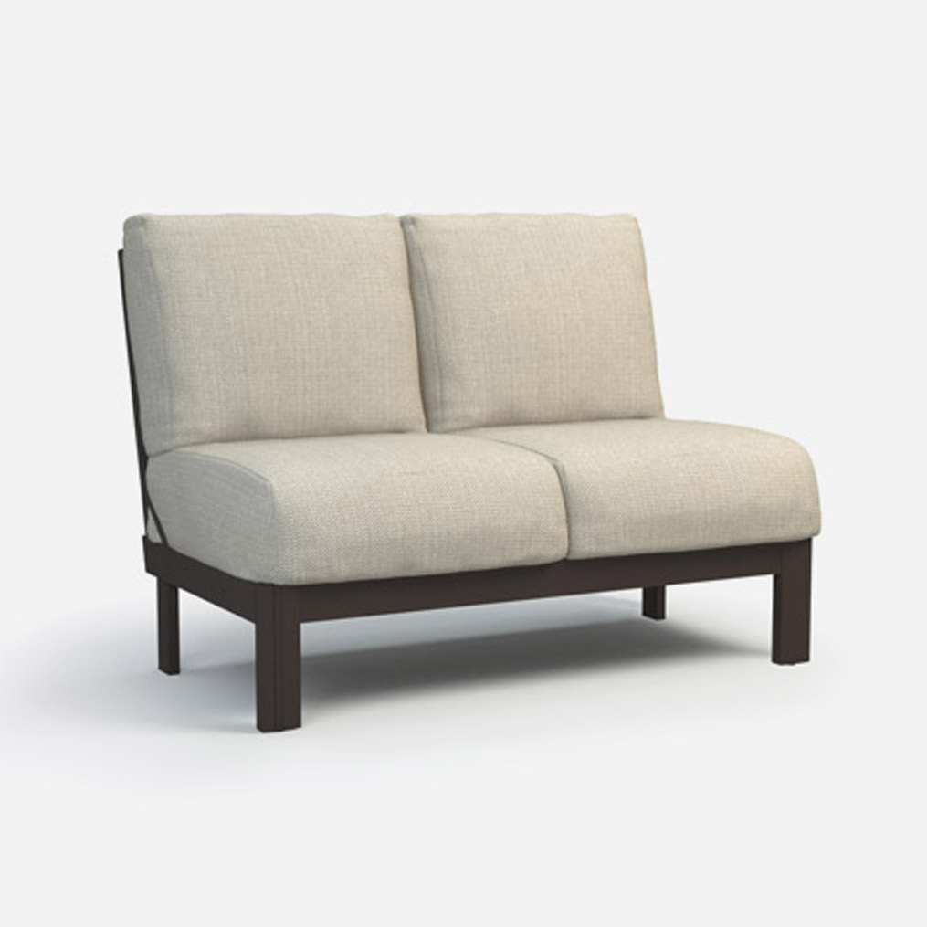 Elements Cushion Armless Loveseat - Action Ash