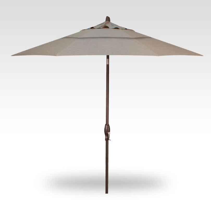 9' Auto Tilt Market Umbrella - Cast Ash