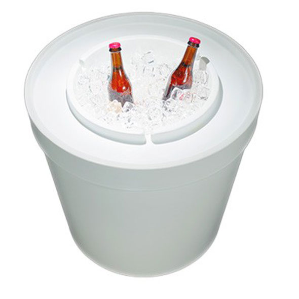 Ice Bin Side Table - White