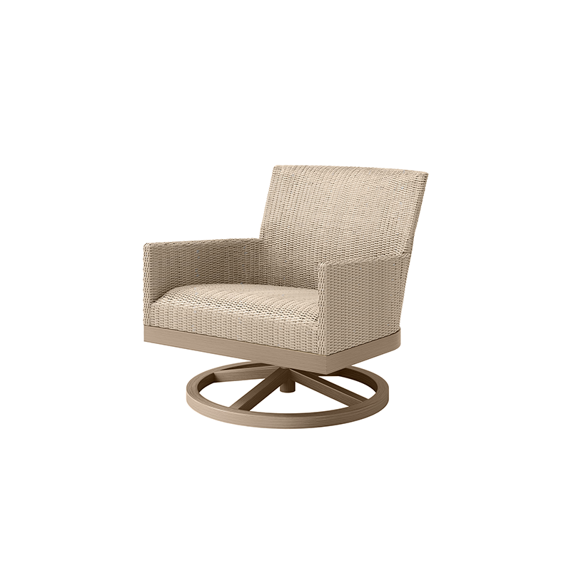 Siena Reticulated Woven Club Swivel Chair