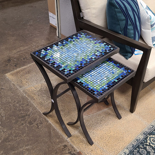 Kenilworth Lagoon Mosaic Nesting Tables