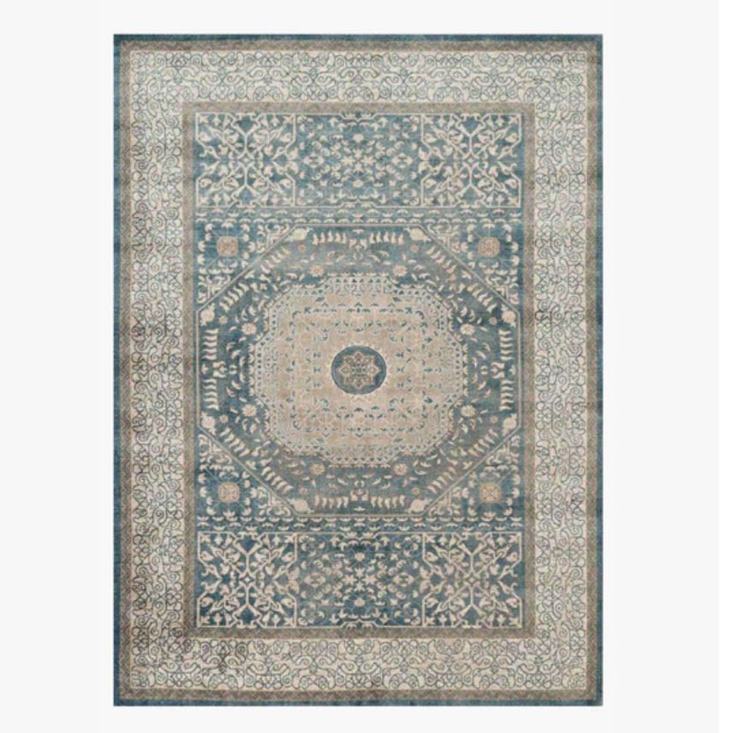 Century Blue/Sand 8x10 Rug