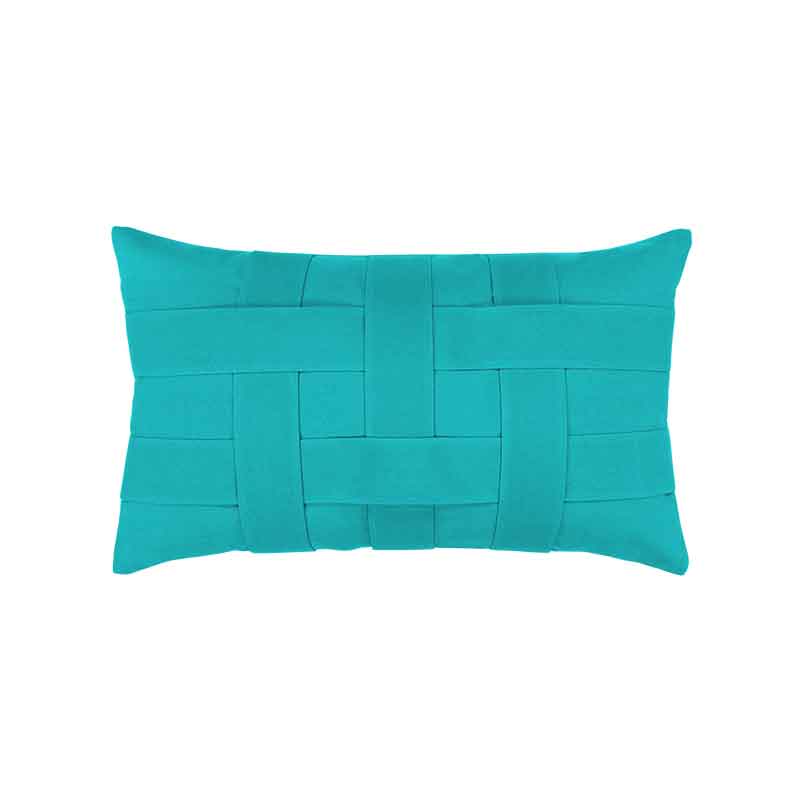 Basketweave Aruba Lumbar Pillow