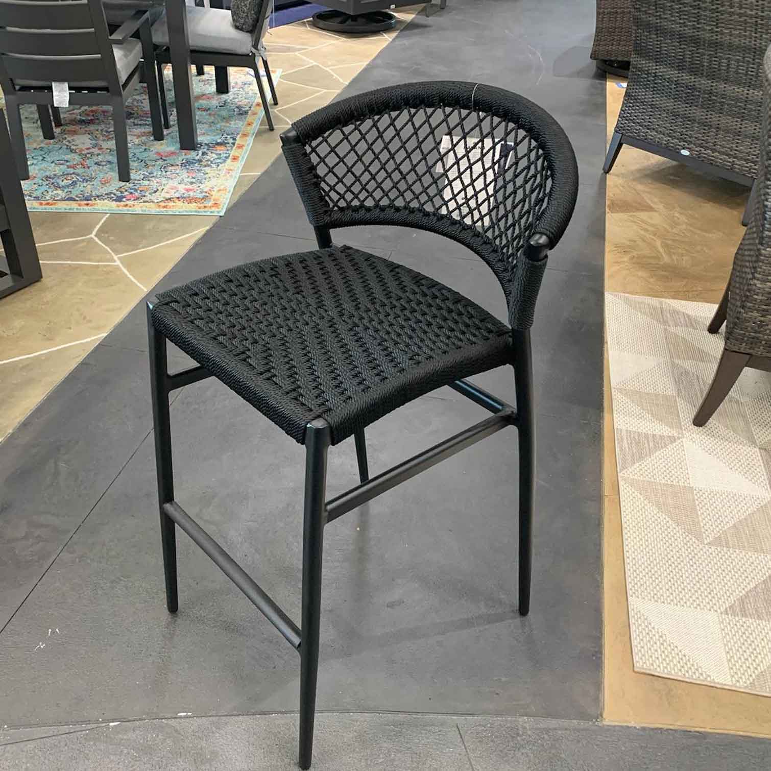 Ria Bar Chair - Black Rope