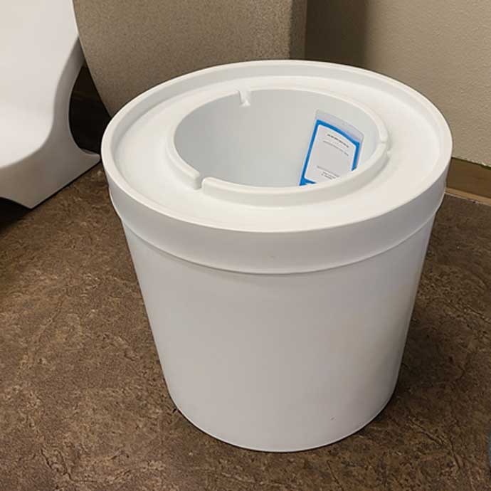 Ice Bin Side Table - White