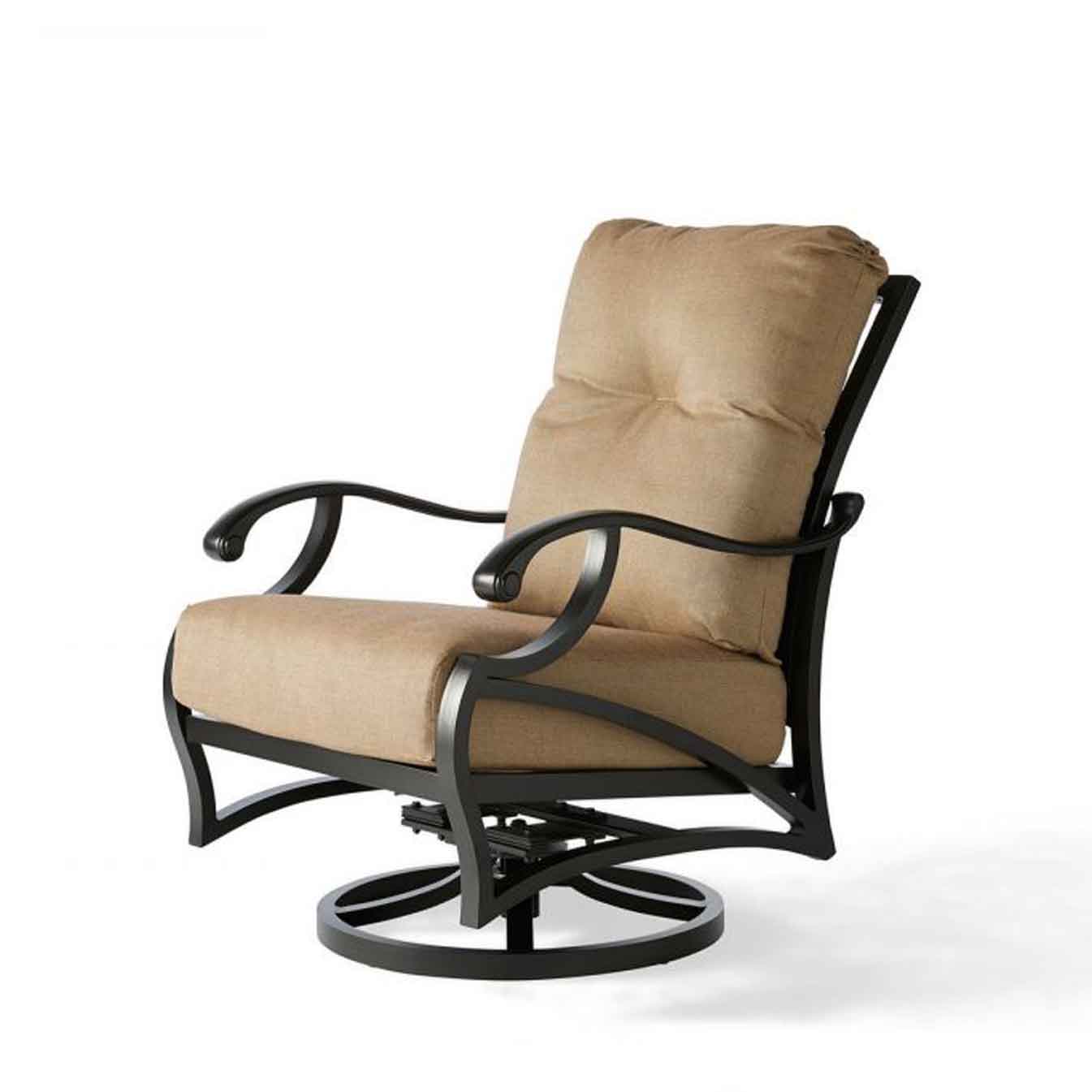 Volare Cushion Swivel Club Chair - Rochelle Pebble