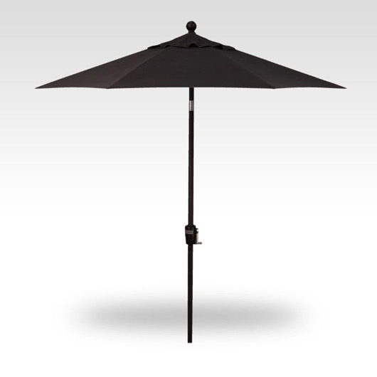 7.5' Push Button Tilt Market Umbrella - Black