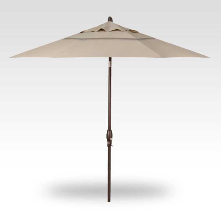 9' Auto Tilt Market Umbrella - Antique Beige