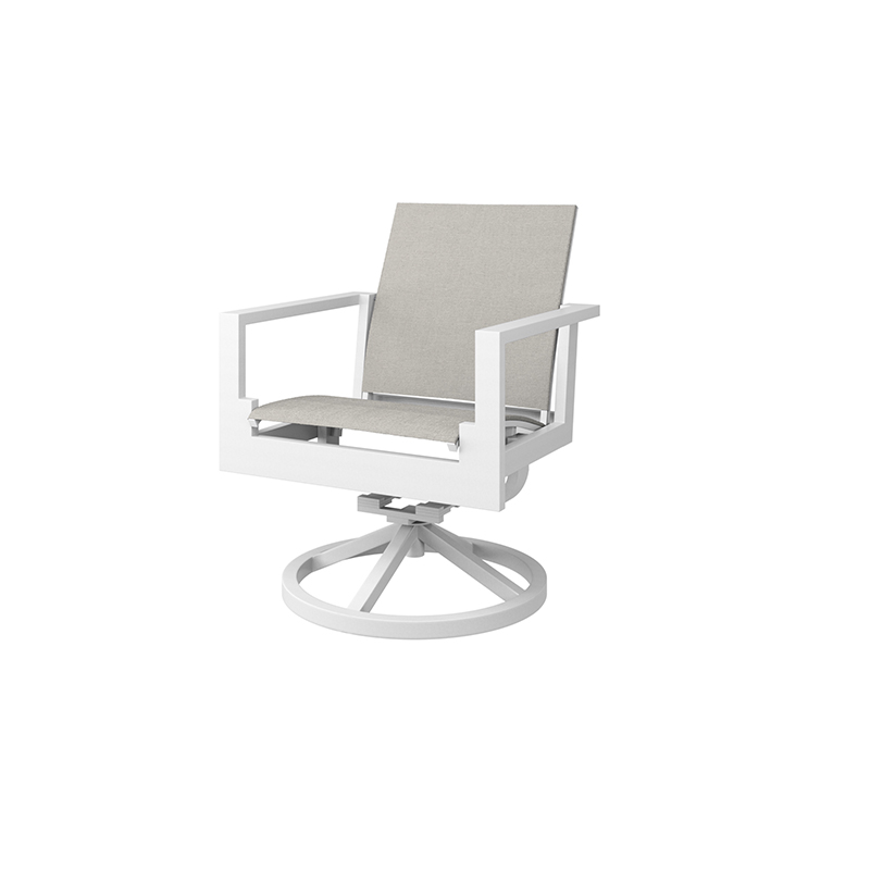 Palermo Sling Dining Swivel Rocker - White