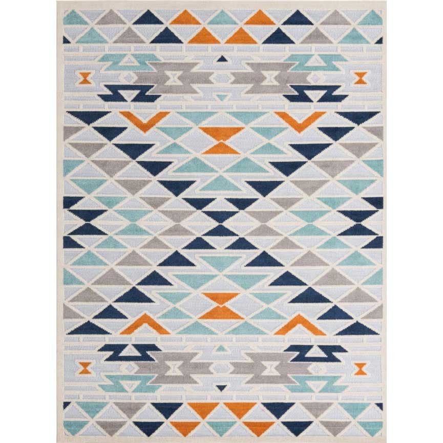 Gray 7' x 10' Aruba Outdoor Rectangle Rug