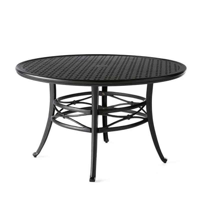 Mallin Napa 48 Round Umbrella Table, 48 Inch Round Outdoor Dining Table And Chairs